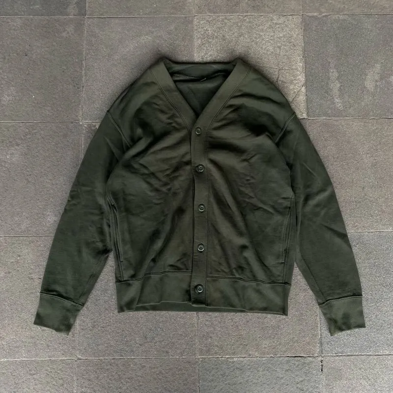 Uniqlo Casual Fleece Wanita green khaki photo 1