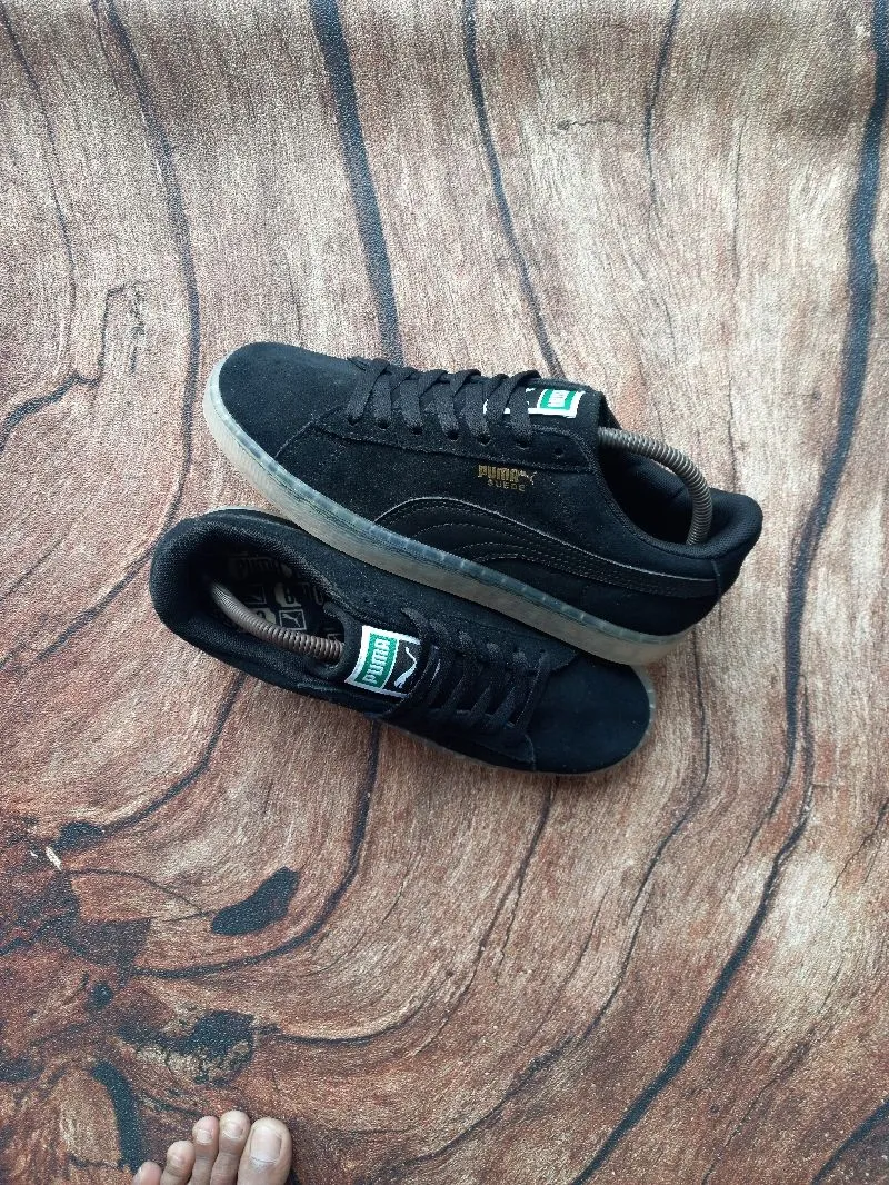 Puma Streetwear Casual Sneakers Pria white black photo 1