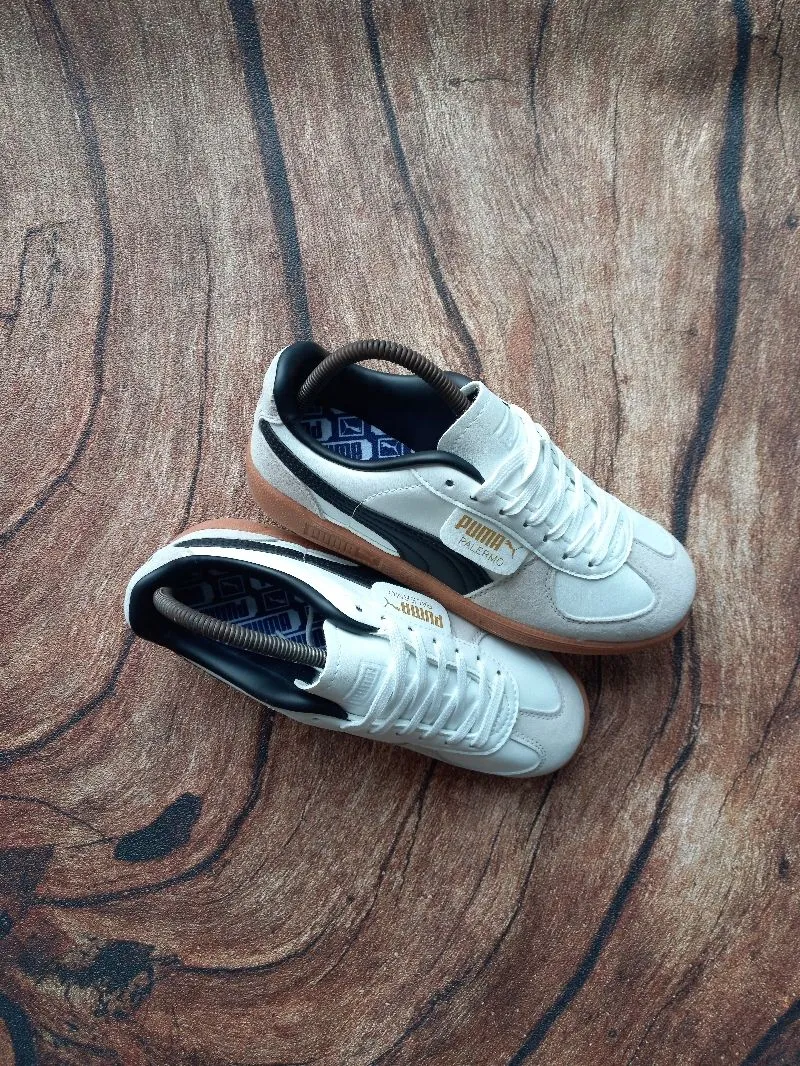 Puma Streetwear Casual Sneakers Wanita white tan photo 1