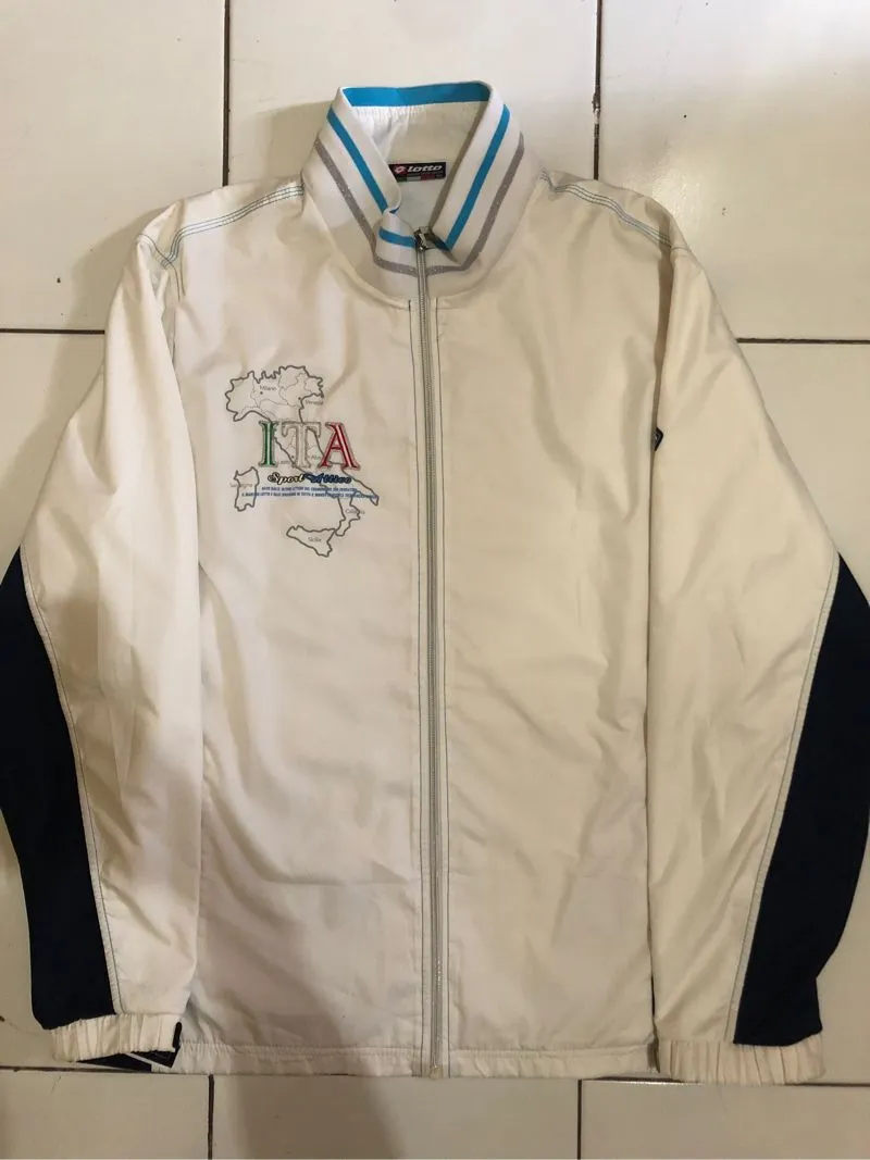 Lotto Sport Italia Sportswear Windbreaker Pria white photo 1