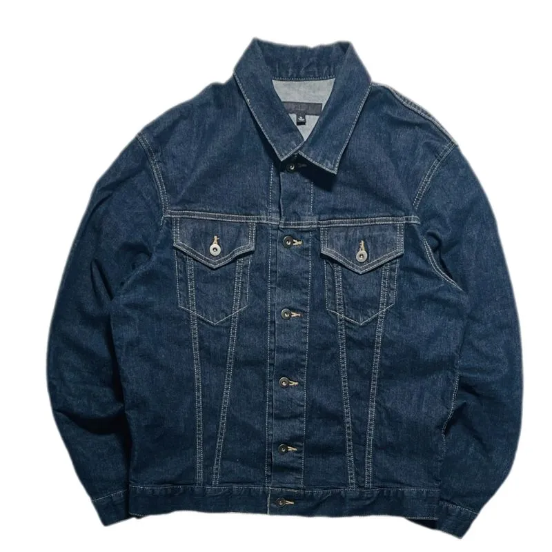 Uniqlo Grunge Indie Denim jacket Pria blue photo 1