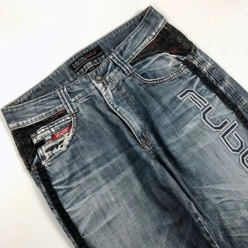 FUBU Vintage Y2K Jeans Pria blue black photo 1