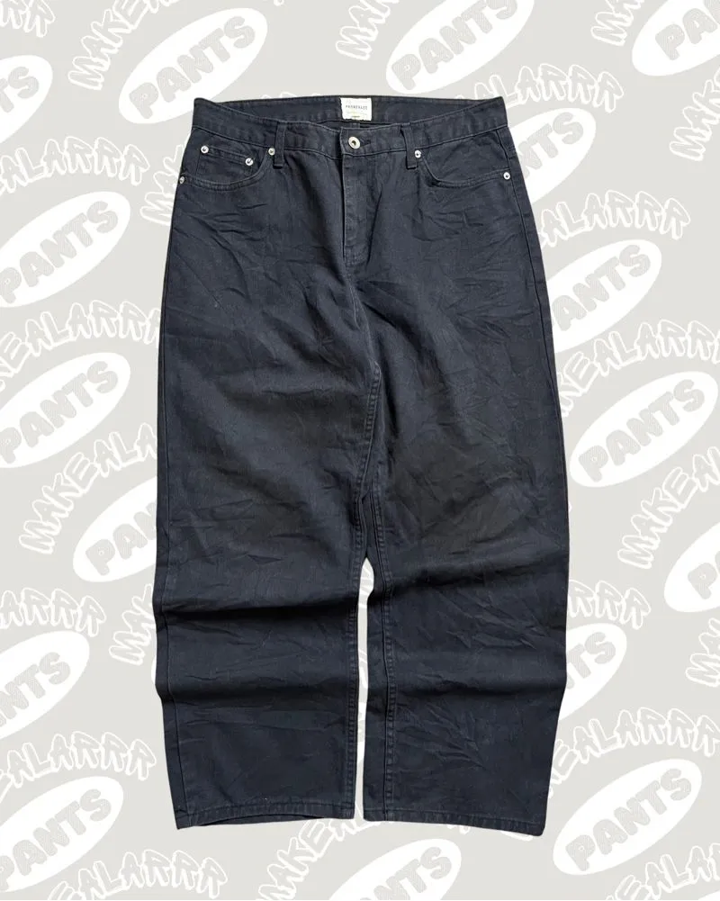 Japanese brand Streetwear Y2K Jeans Pria black photo 1