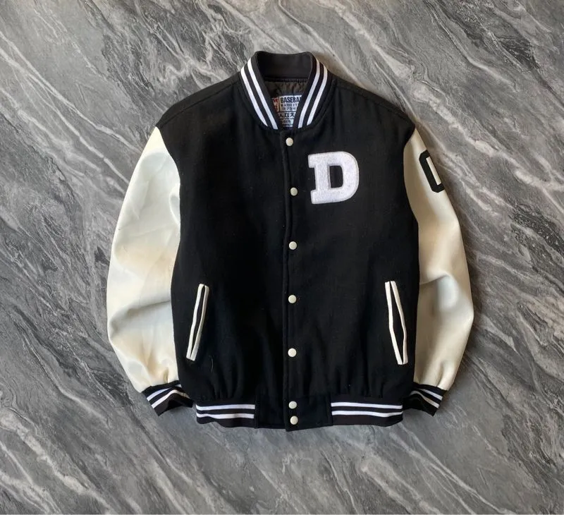Sportswear Leather jacket Pria white black photo 1