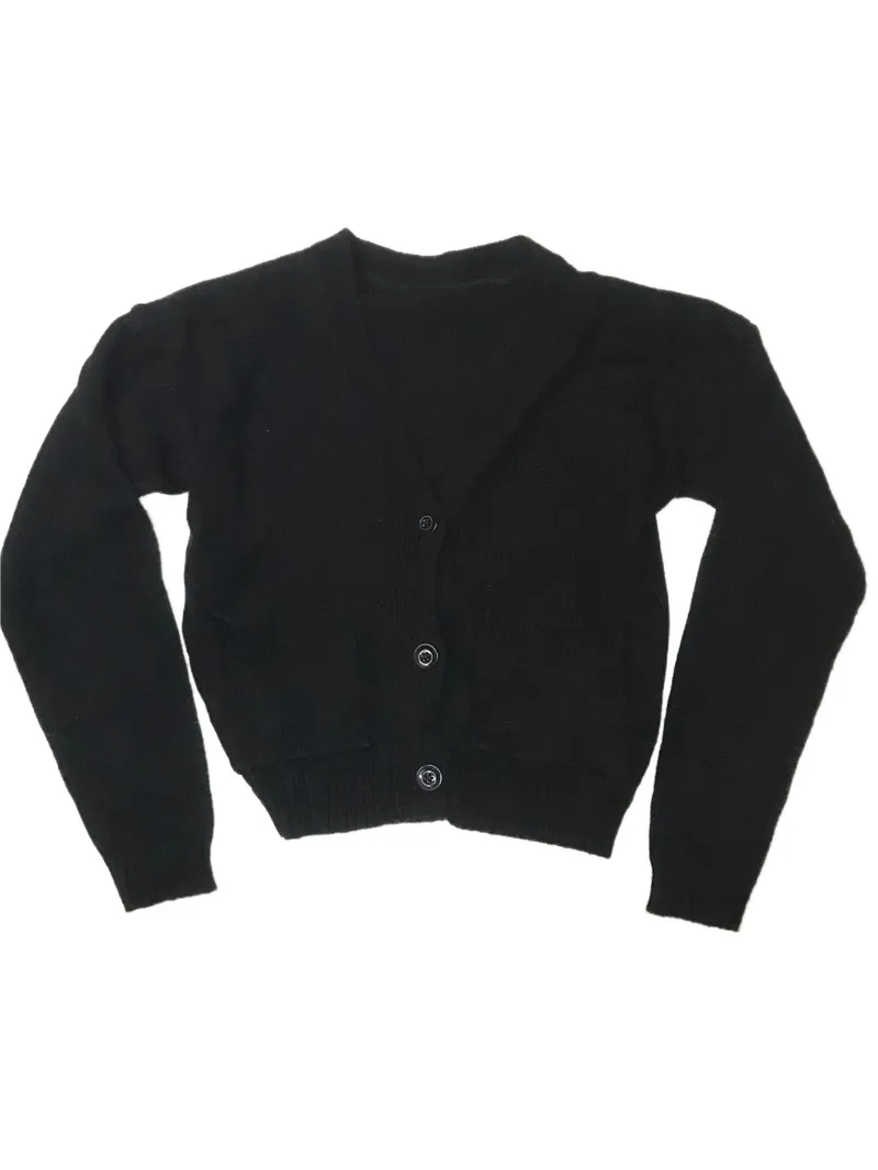 Minimalist Casual Cardigan Wanita black photo 1