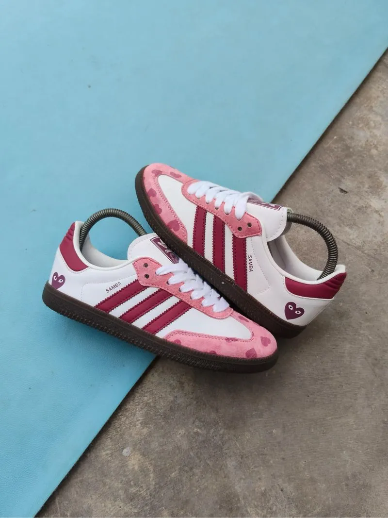 Adidas Casual Sneakers Wanita white pink photo 1