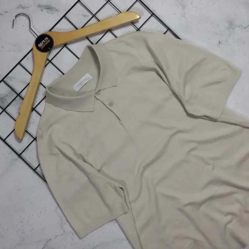 Vintage Polo shirt Pria cream photo 1