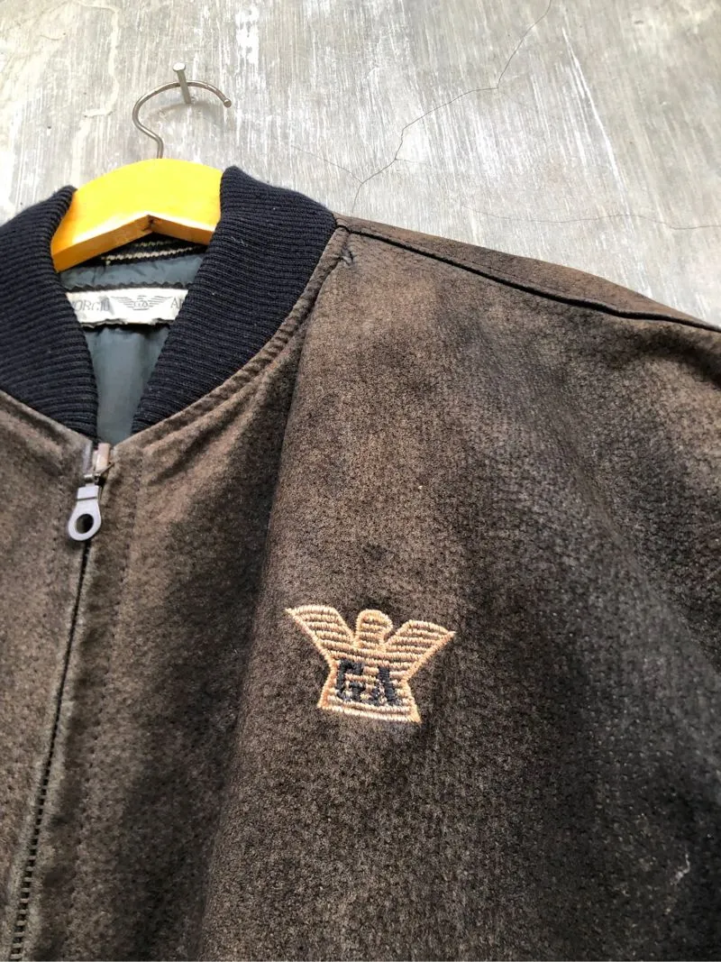 70s~80s giorgio armani leather jacket 希少 Emporio Armani