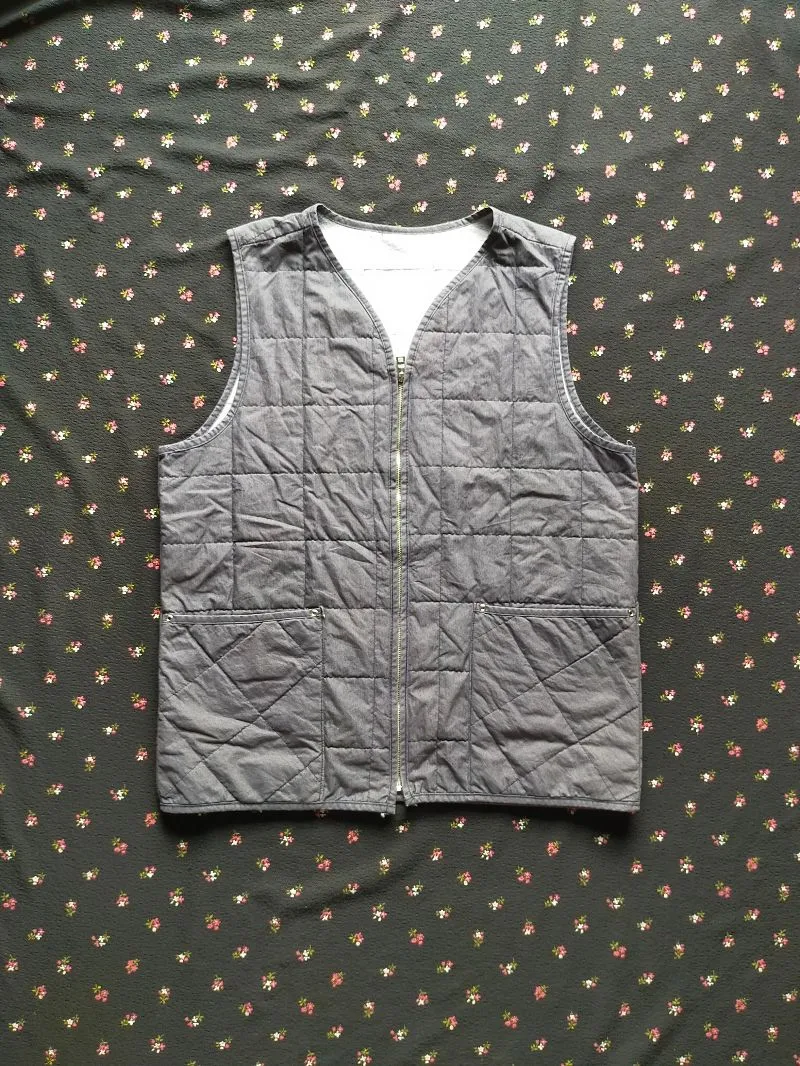 Vintage Casual Puffer jacket Pria gray photo 1