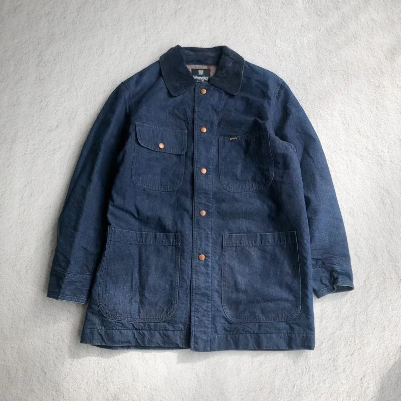 Wrangler Vintage Casual Denim jacket Pria navy photo 1