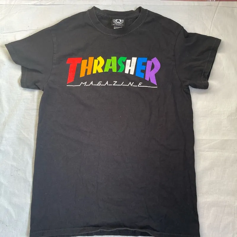 Thrasher Vintage Streetwear T-shirt Pria black photo 1