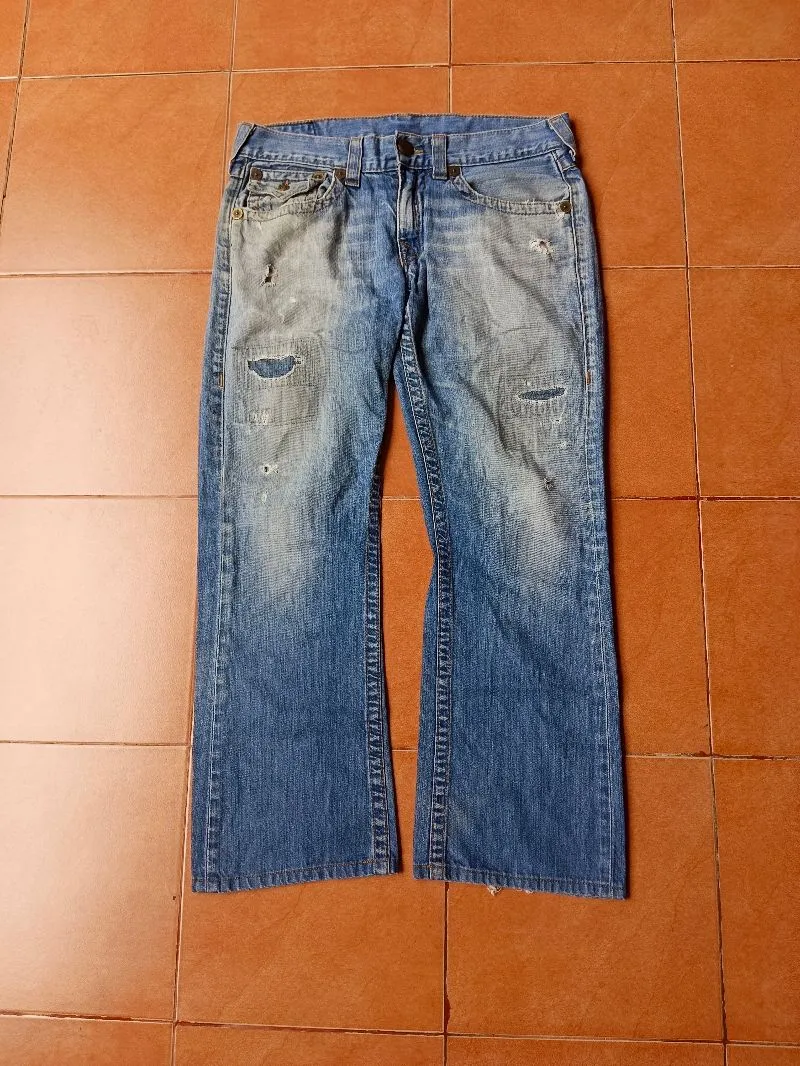 True Religion Vintage Jeans Pria blue photo 1