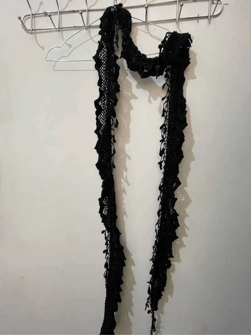 Casual Scarf Wanita black photo 1