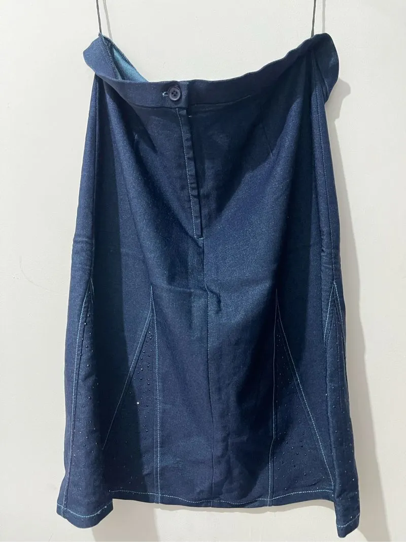 Casual Maxi skirt Wanita navy photo 1