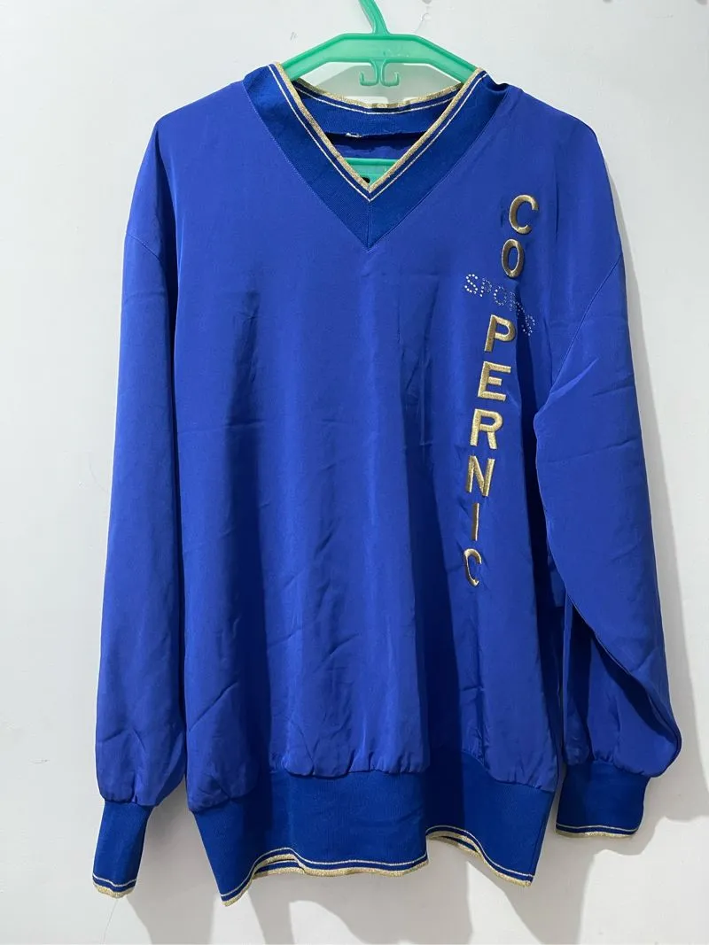 Streetwear Casual Sweater Pria blue photo 1