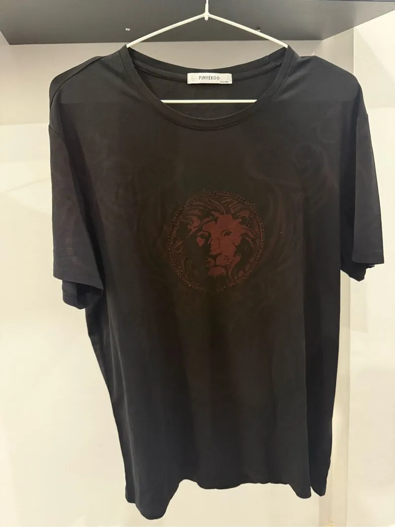 Casual T-shirt Pria black photo 1
