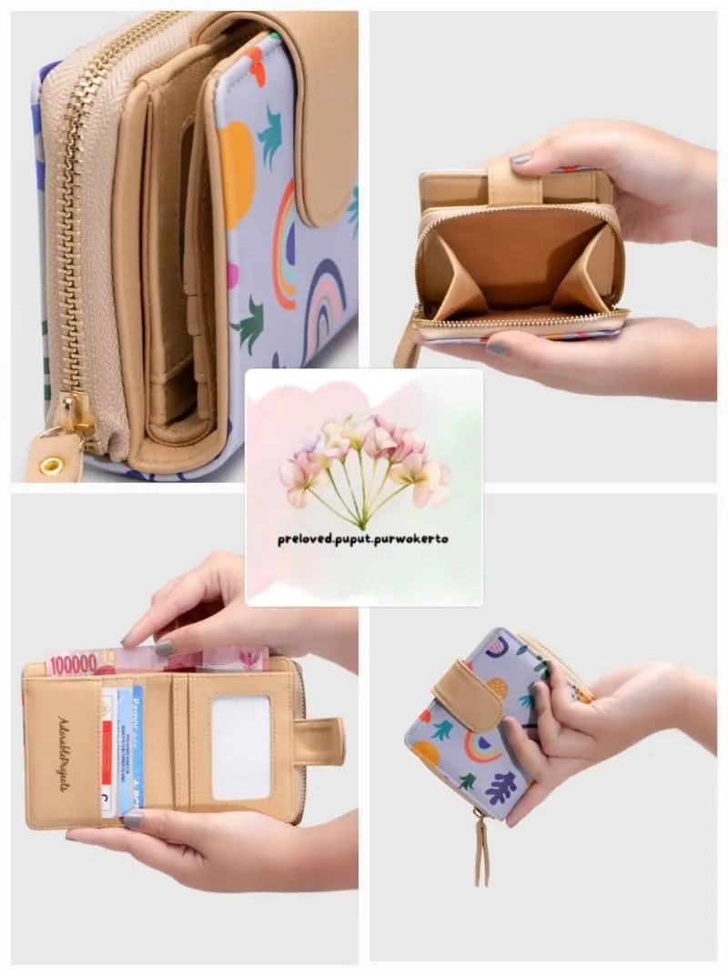 Adorable Projects Fairy Coquette Wallet Wanita purple tan photo 1