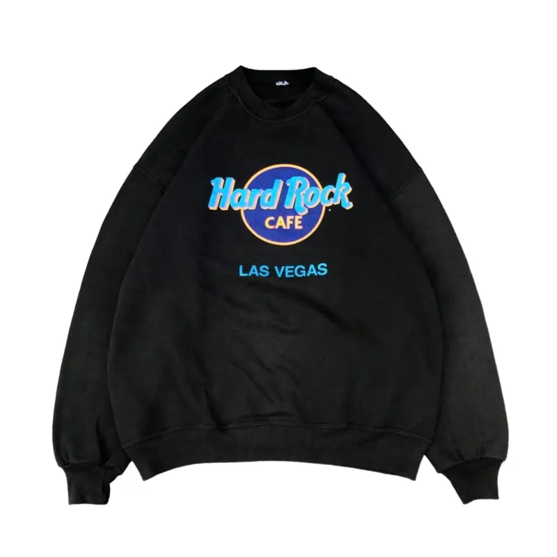 Hard Rock Cafe Vintage Sweatshirt Pria black photo 1