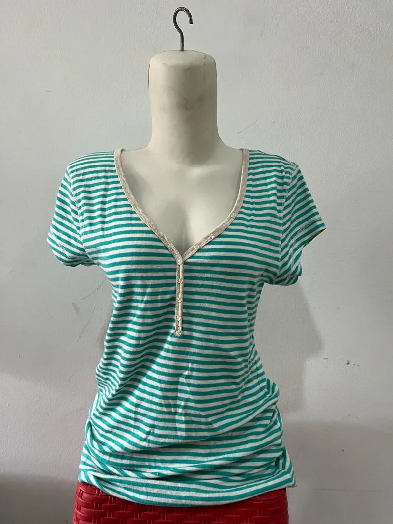 Vintage T-shirt Wanita blue photo 1