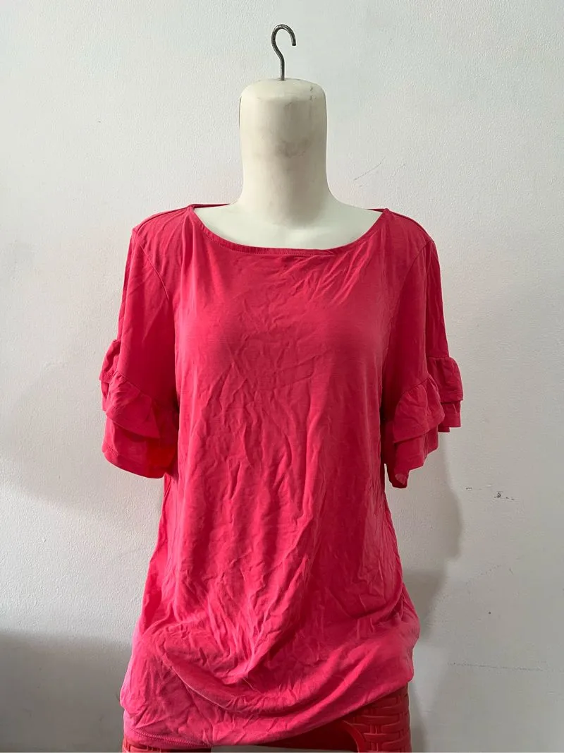 Y2K T-shirt Wanita pink photo 1