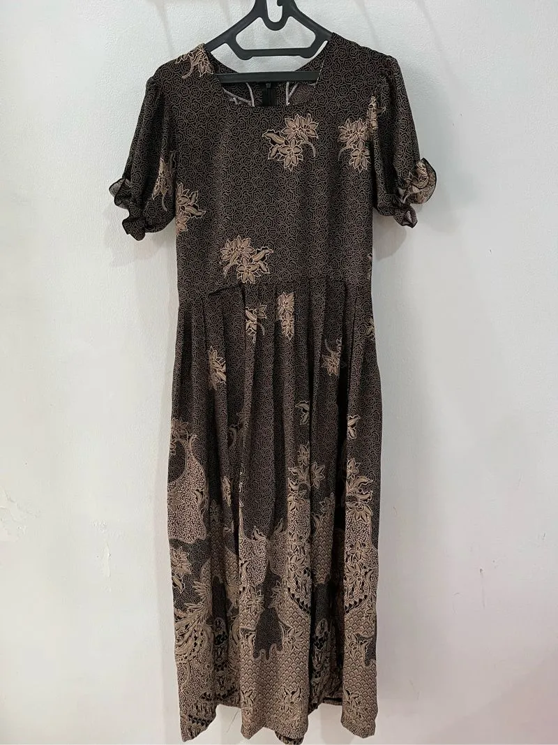 Batik Babydoll dress Wanita brown photo 1