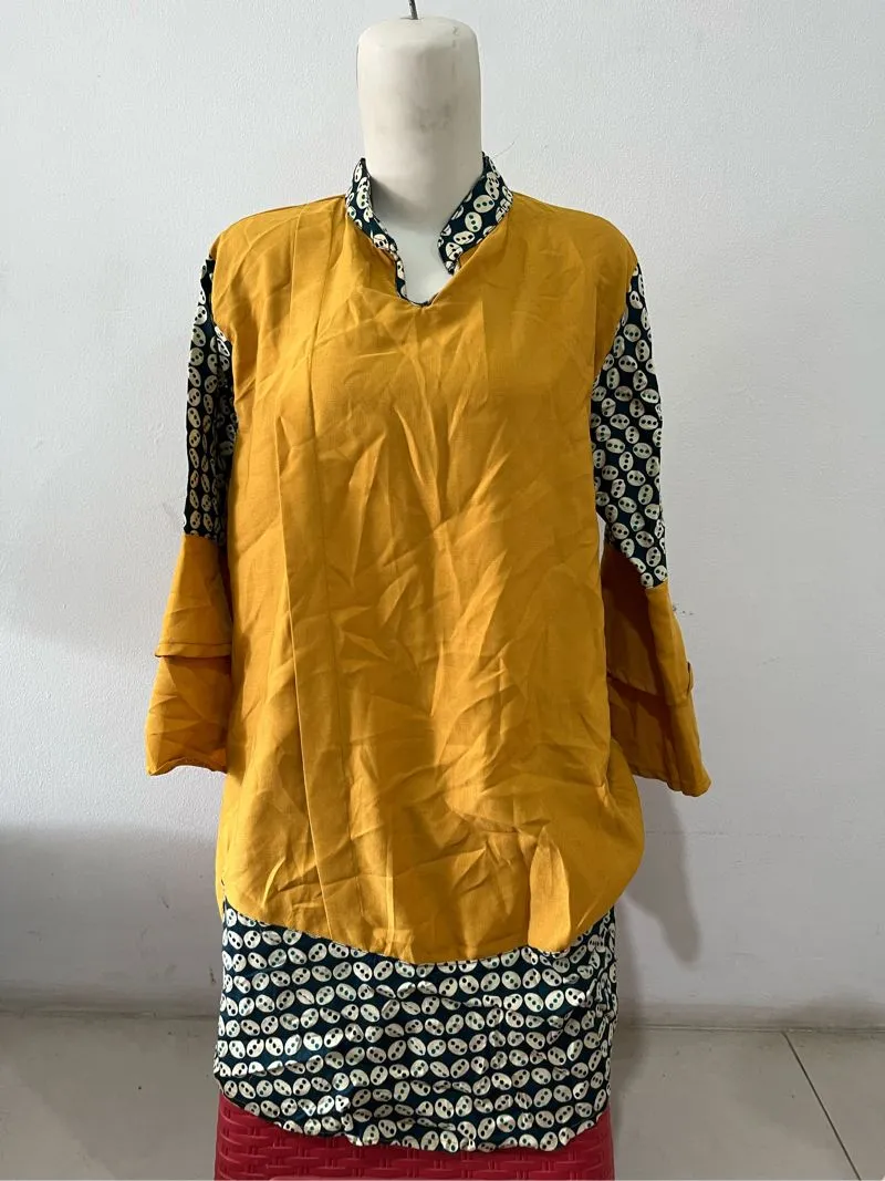 Batik Blouse Wanita yellow photo 1