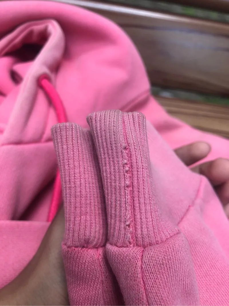 Pancoat Streetwear Y2K Hoody Pria pink Preloved