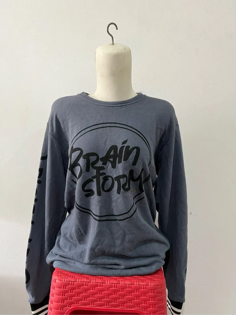 Vintage Sweatshirt Wanita gray photo 1