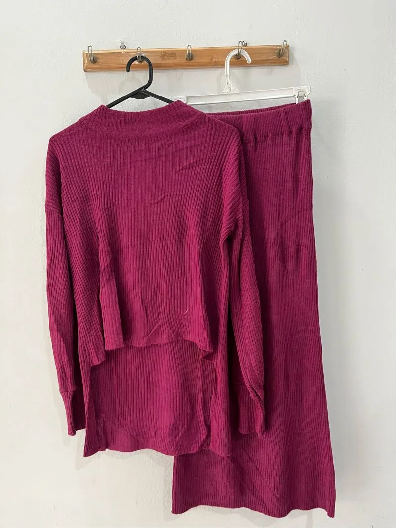 Casual Wanita burgundy photo 1