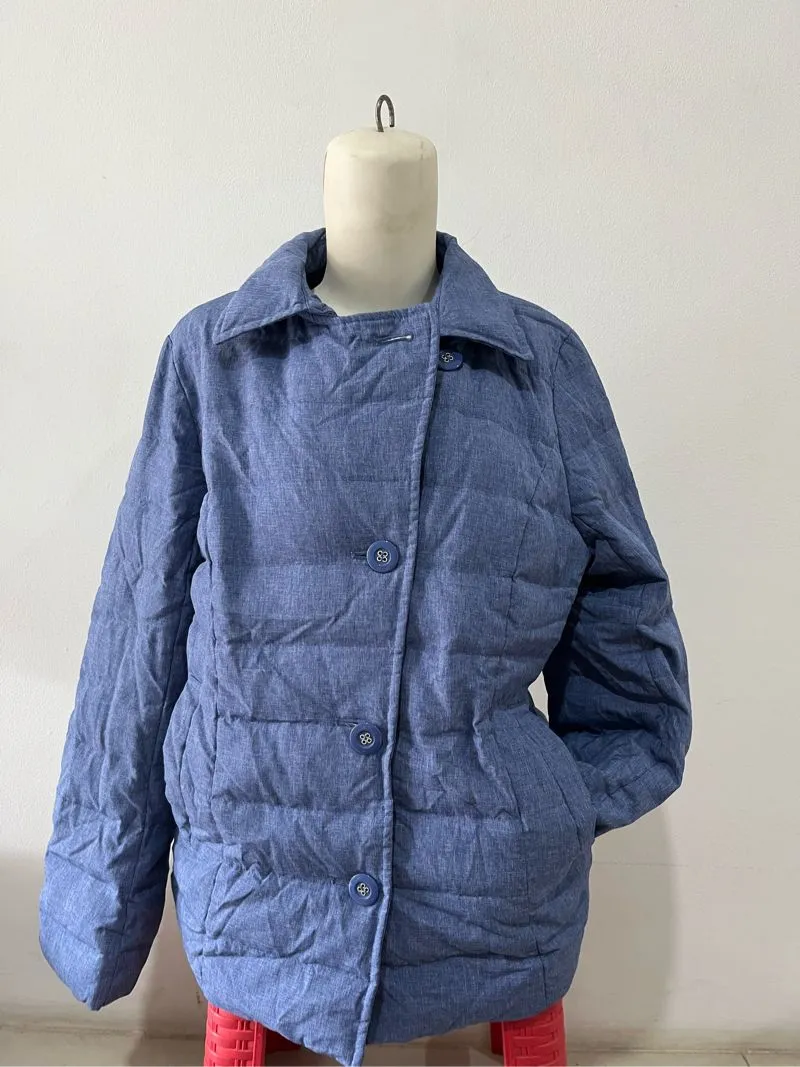 Streetwear Puffer jacket Wanita blue photo 1
