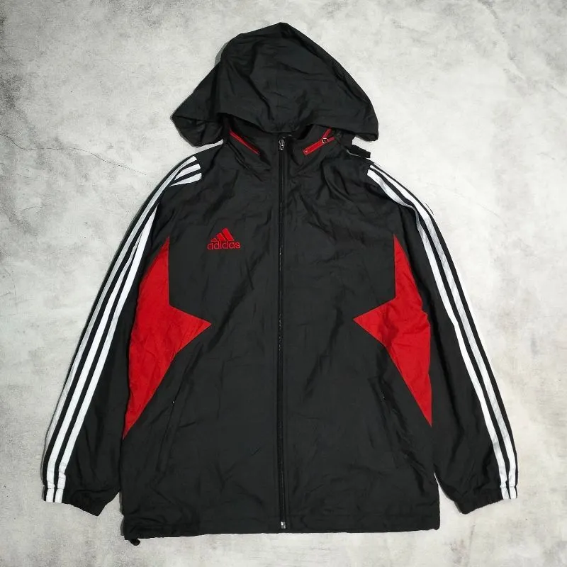 Adidas Vintage Windbreaker Pria black red photo 1