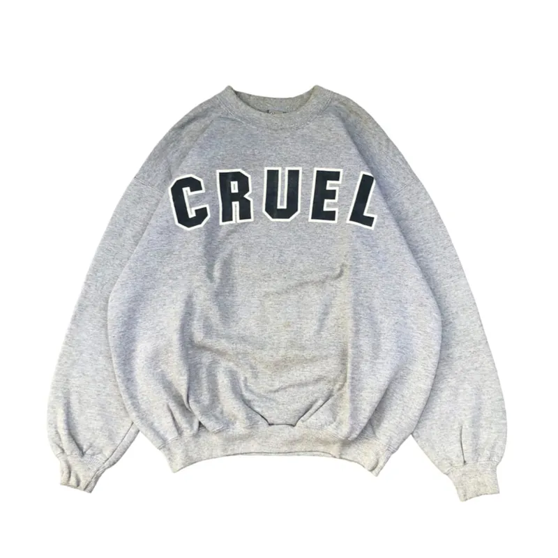 Bitch Skateboard Skater Sweatshirt Pria gray photo 1