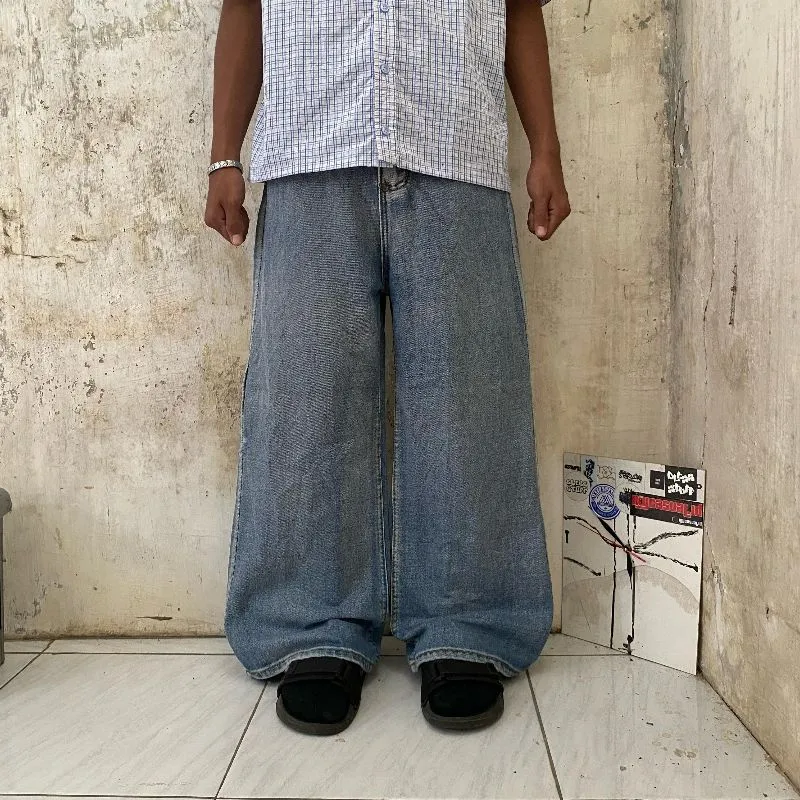 Streetwear Jeans Pria blue photo 1