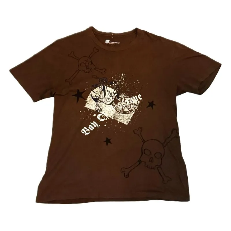 Streetwear Grunge T-shirt Pria brown photo 1