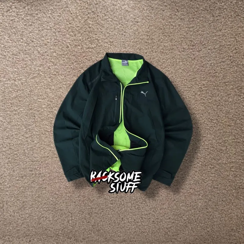 Puma Y2K Sportswear Windbreaker Pria green photo 1