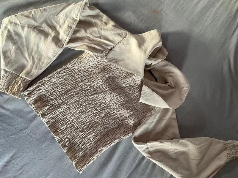 EMODA Casual Crop top Wanita cream photo 1