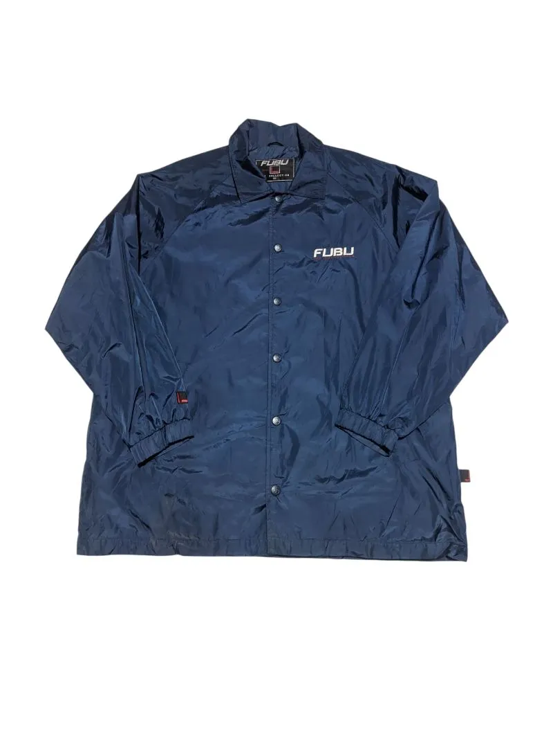 FUBU Vintage Sportswear Windbreaker Pria navy photo 1