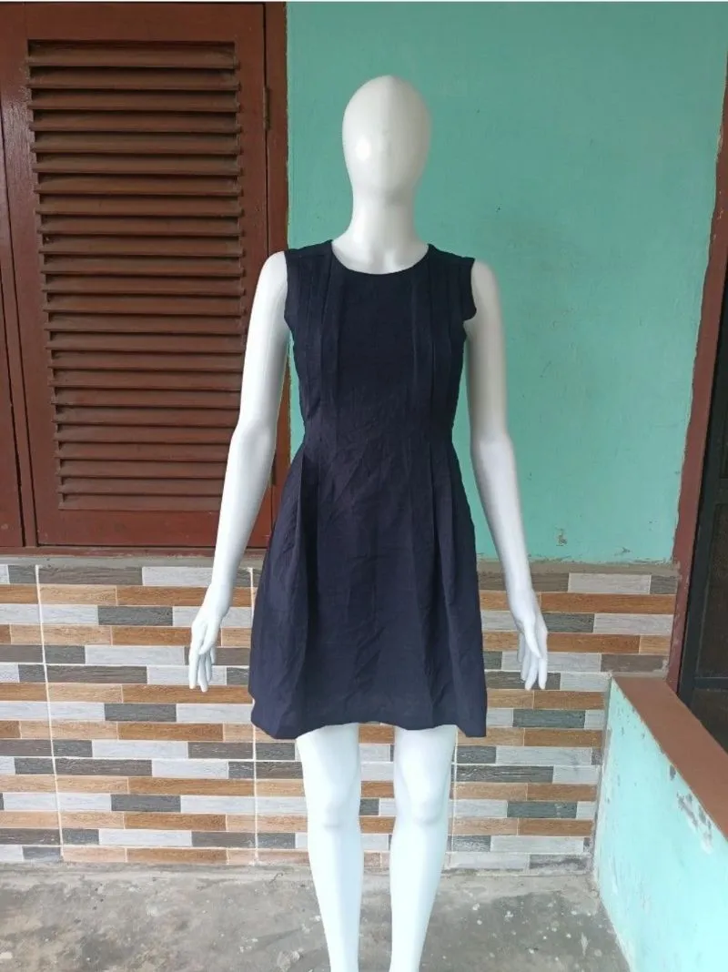 Luxury Minimalist Evening dress Wanita navy photo 1