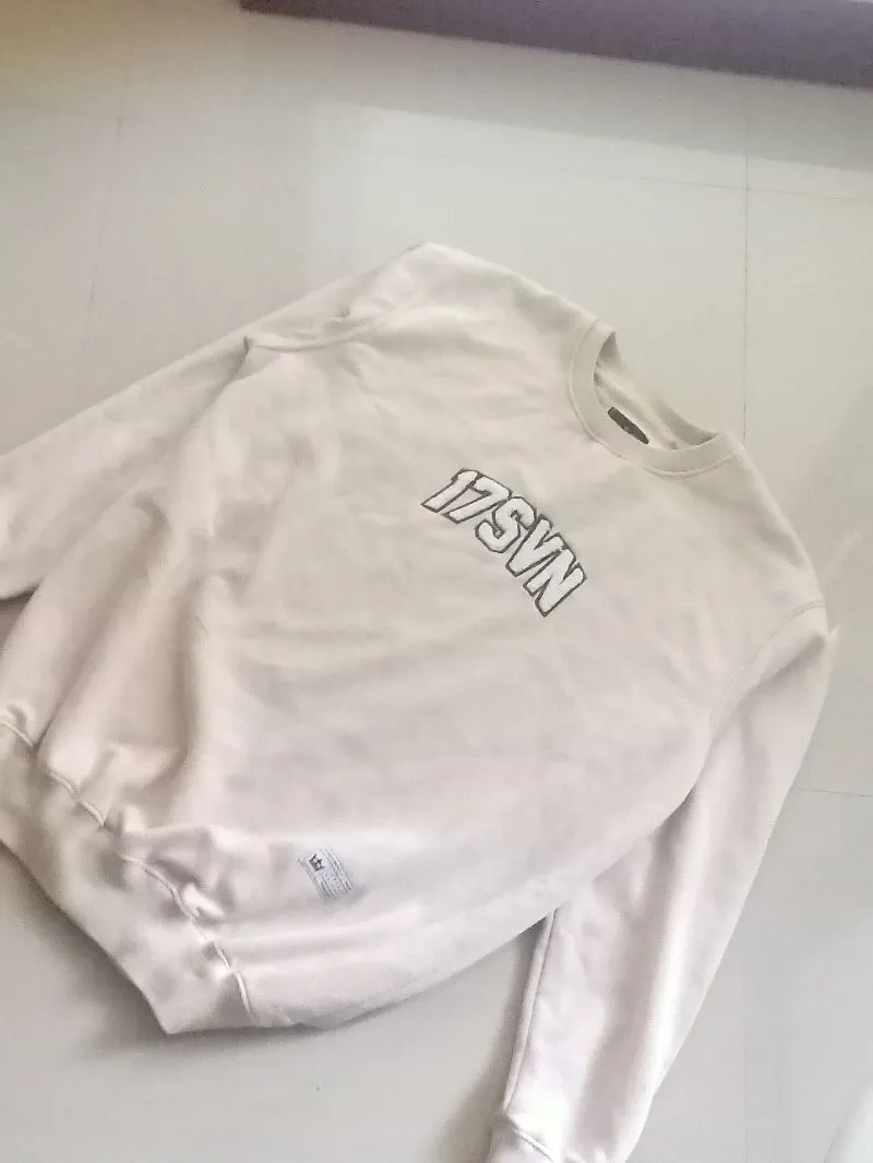 Casual Sweatshirt Pria cream photo 1