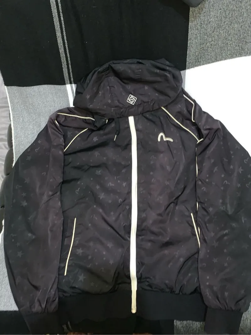 Evisu Gorpcore Casual Track jacket Pria white black photo 1
