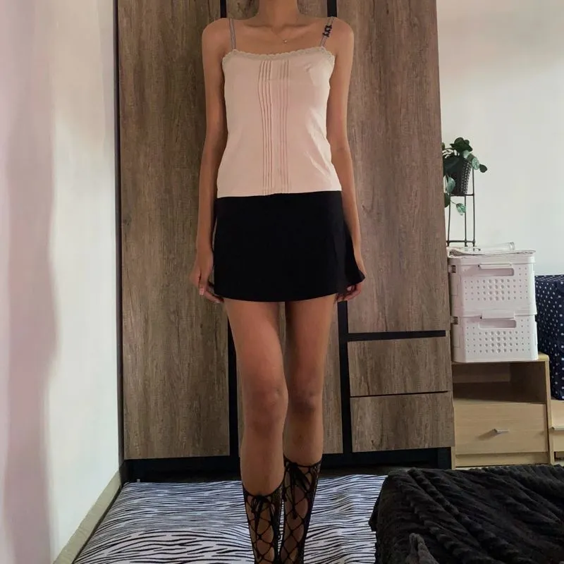 Mango Y2K Coquette Cami top Wanita pink photo 1