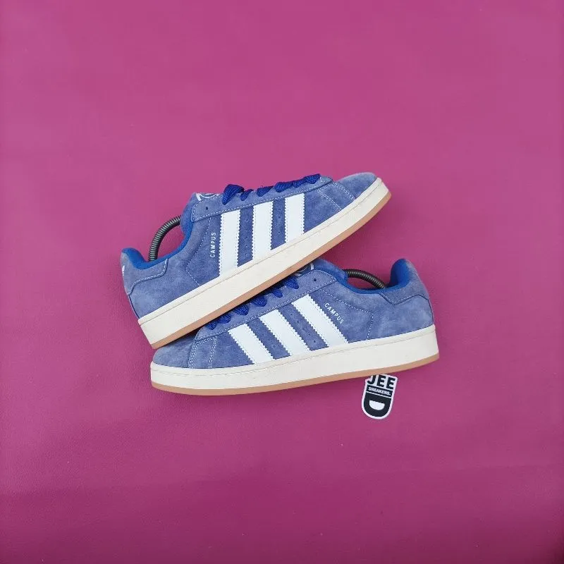 Adidas Streetwear Casual Sneakers Pria white blue photo 1