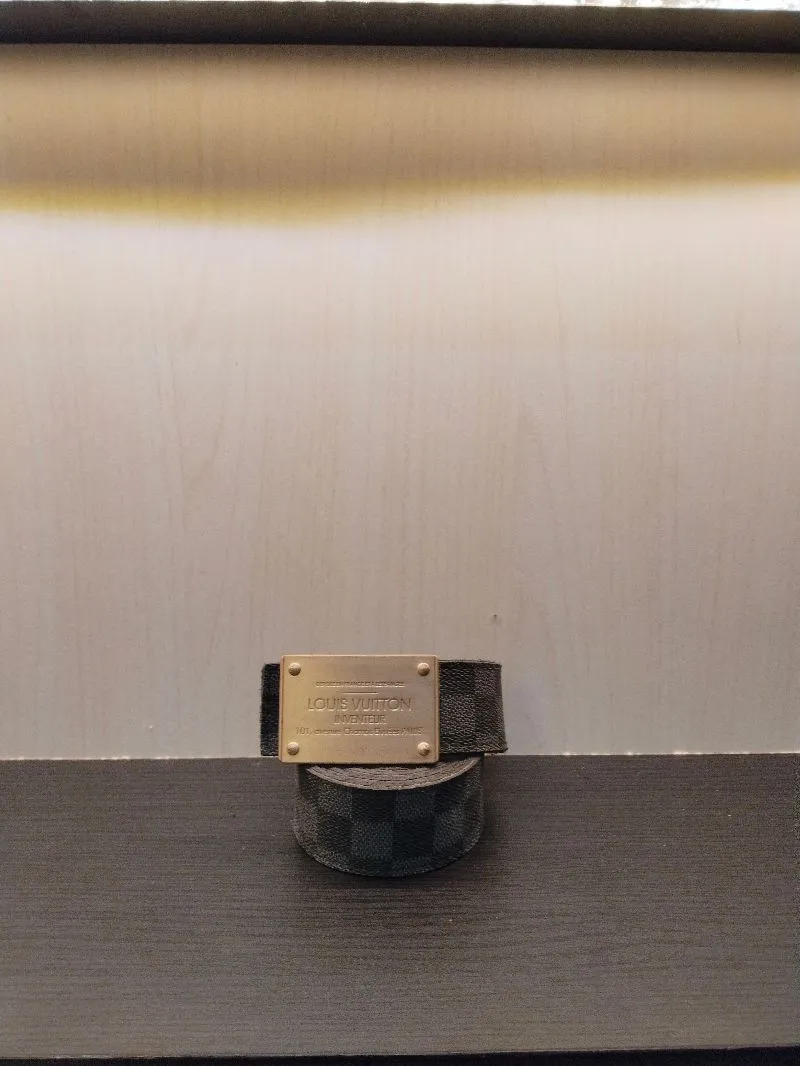 Louis Vuitton Luxury Belt Pria tan black photo 1