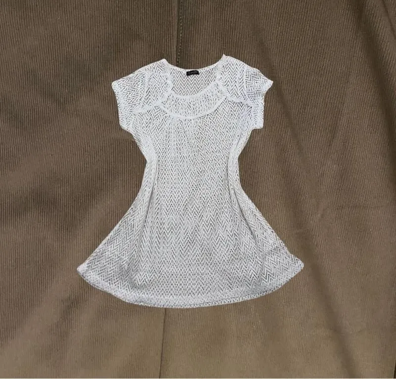 Y2K Fairy Summer dress Wanita white photo 1