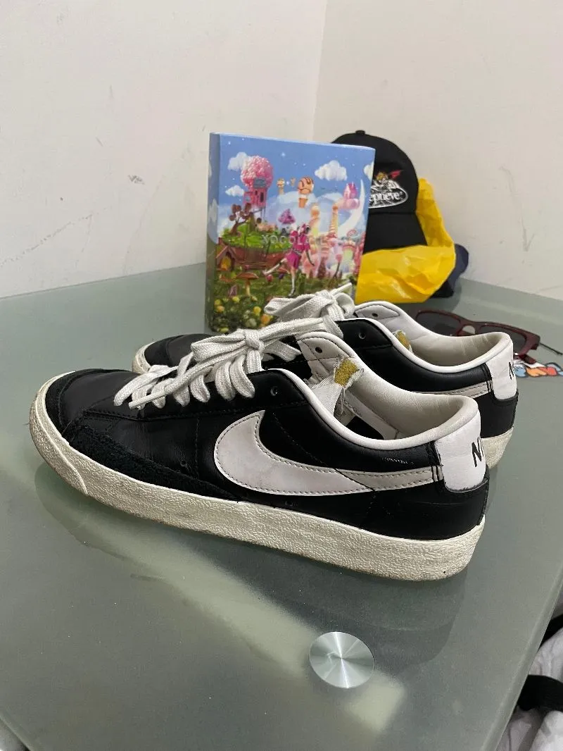 Nike Streetwear Skater Sneakers Pria white black photo 1