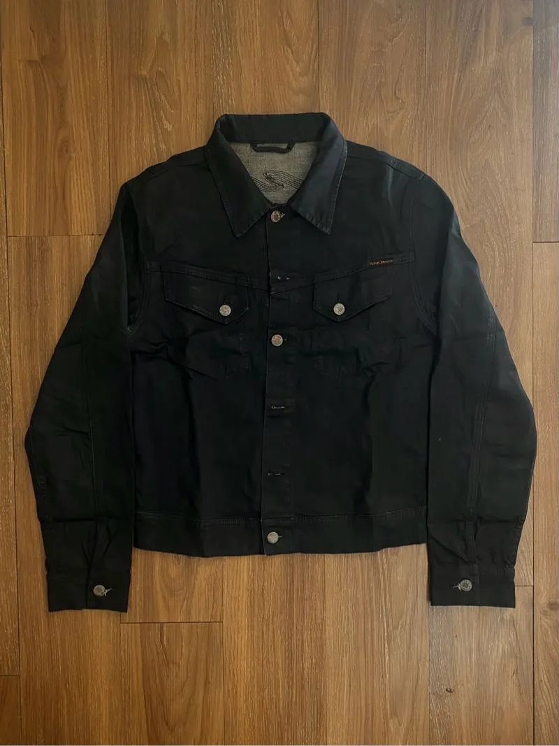 Biker Leather jacket Pria black photo 1