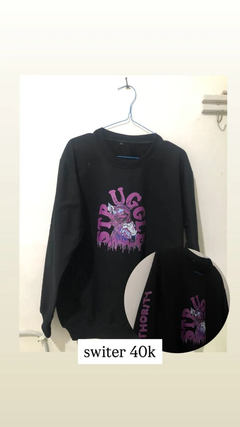 Minimalist Sweater Wanita gray photo 1