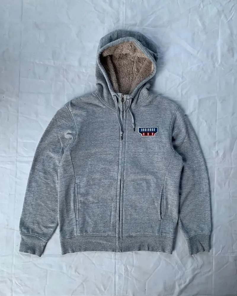 Uniqlo Luxury Casual Hoody Pria cream gray photo 1