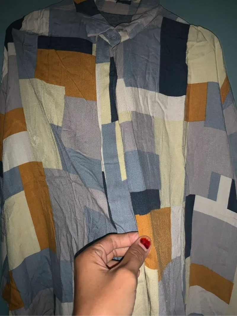 Casual Shirt Wanita multicolor orange photo 1