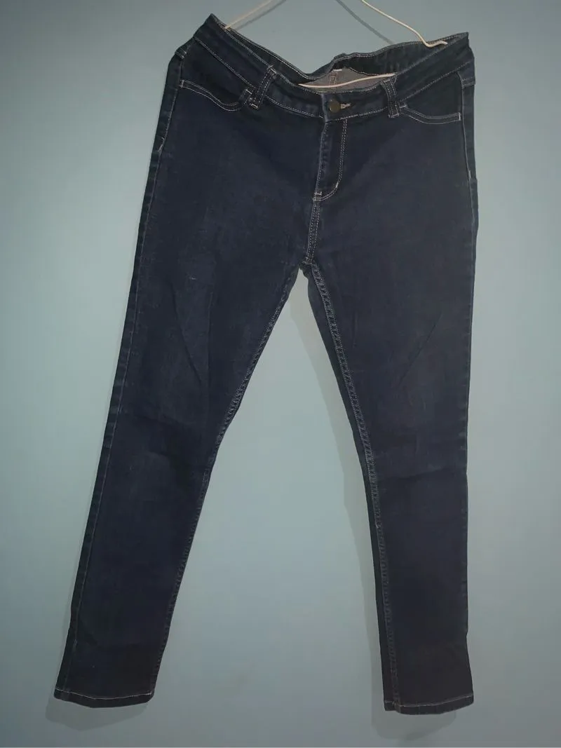 Casual Skinny jeans Wanita navy photo 1